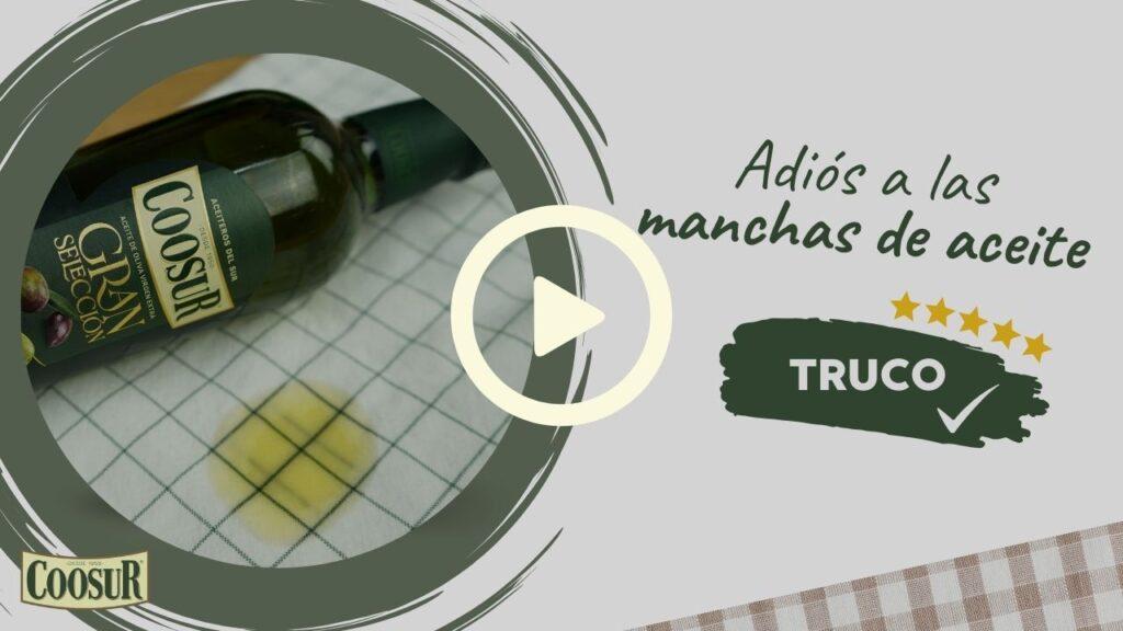 truco para quitar manchas de aceite