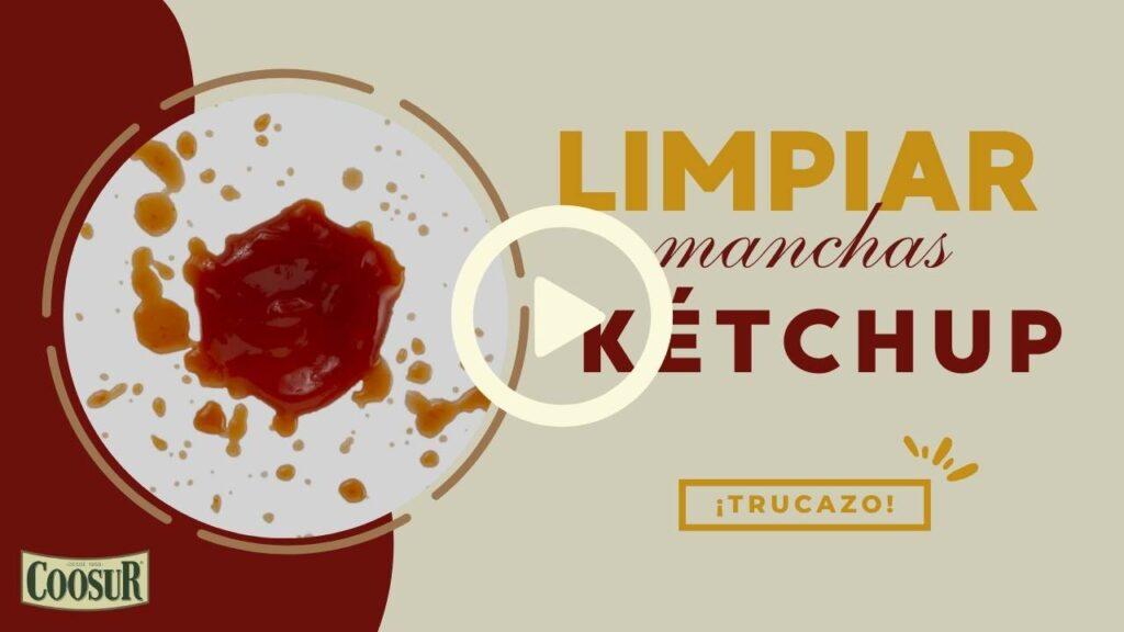 cómo limpiar manchas de kétchup 