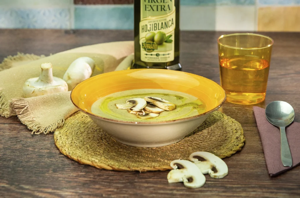 Crema de champiñones