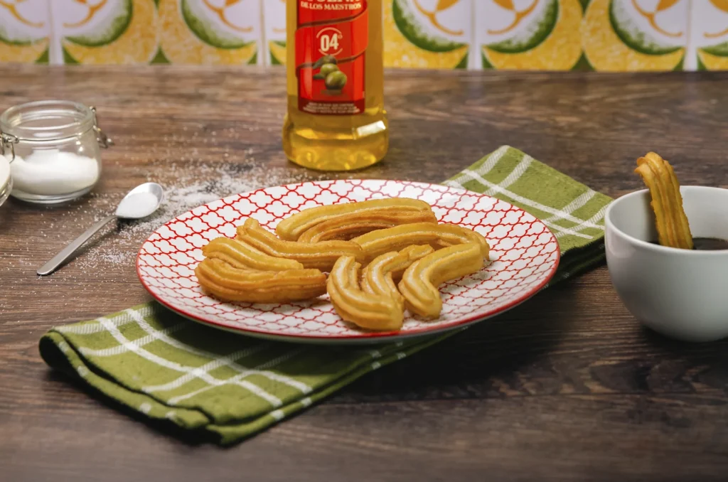 Churros con chocolate receta