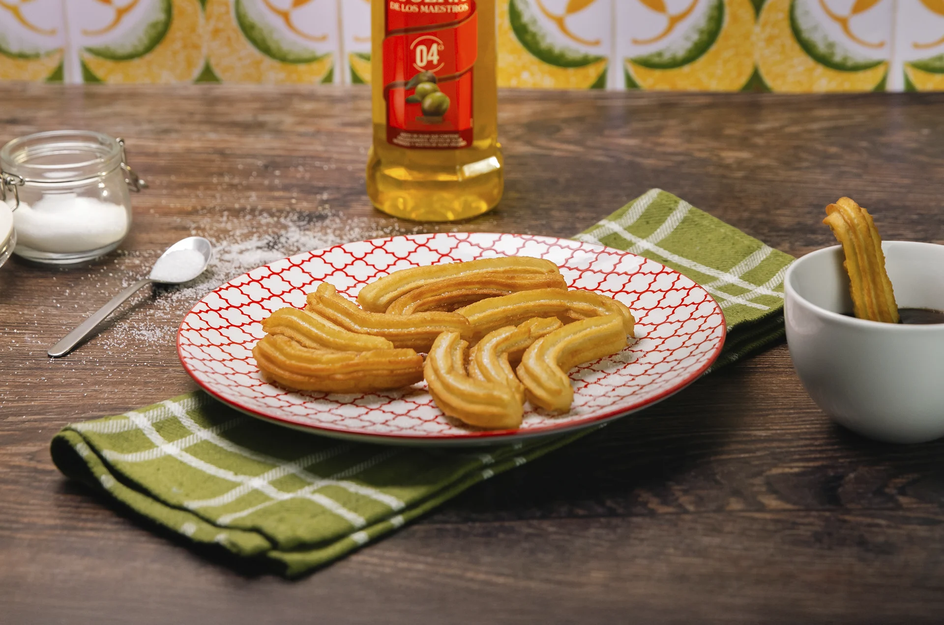 Churros con chocolate receta
