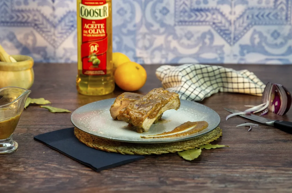 Costillas de cerdo asadas